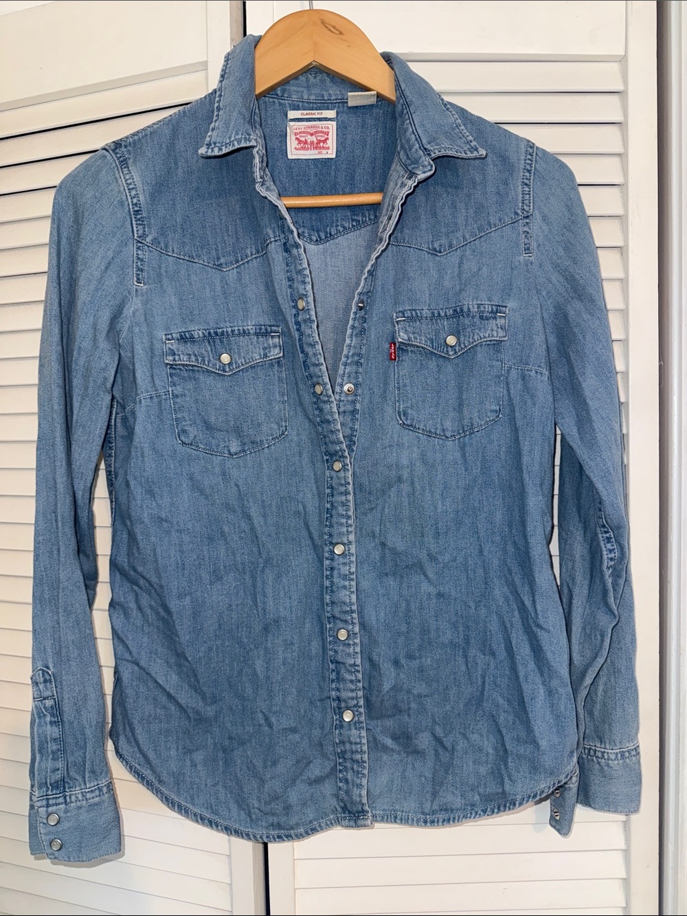 Levi's Western Light Blue Denim Shirt - Classic Fit - S